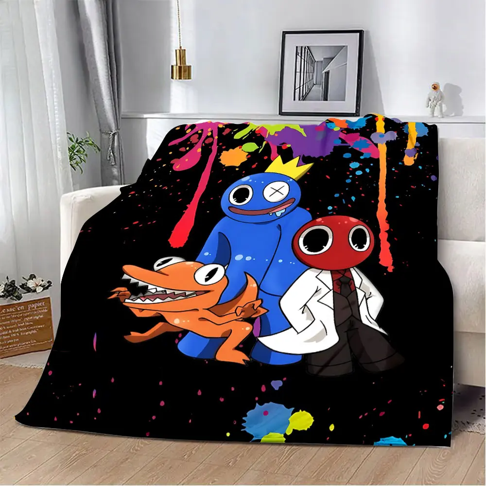Game Rainbow Friends Printed Blanket Picnic Blankets Warm Blanket Soft and Comfortable Blanket Home Travel Birthday Gift 4