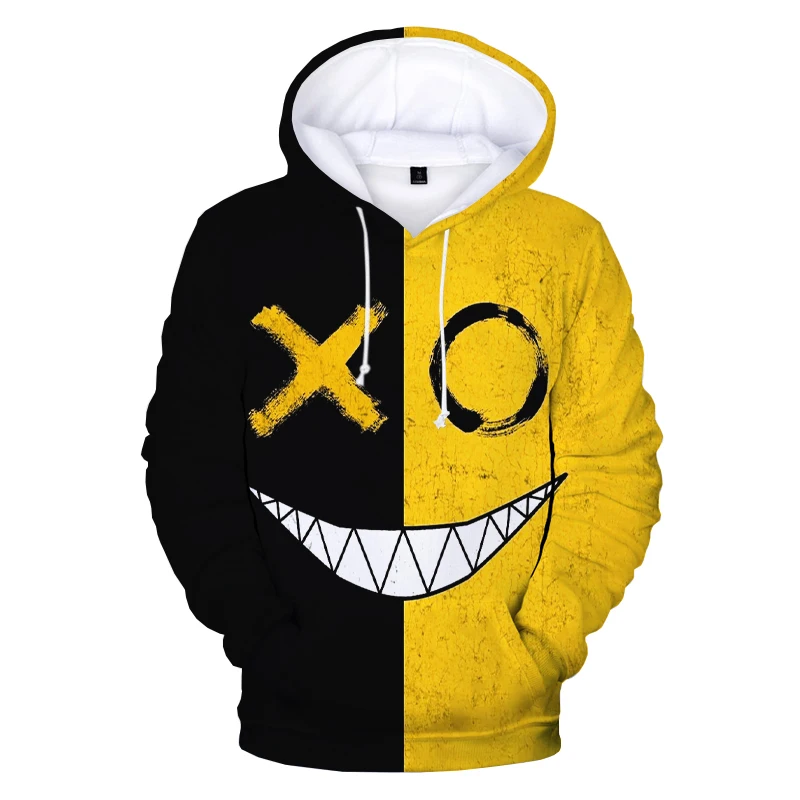 

2022 New XOXO Pattern Trendy Devil Smiling Face 3D Printed Hoodie Sweatshirts Men Women Fashion Funny Pullovers Hip Hop Hoodies