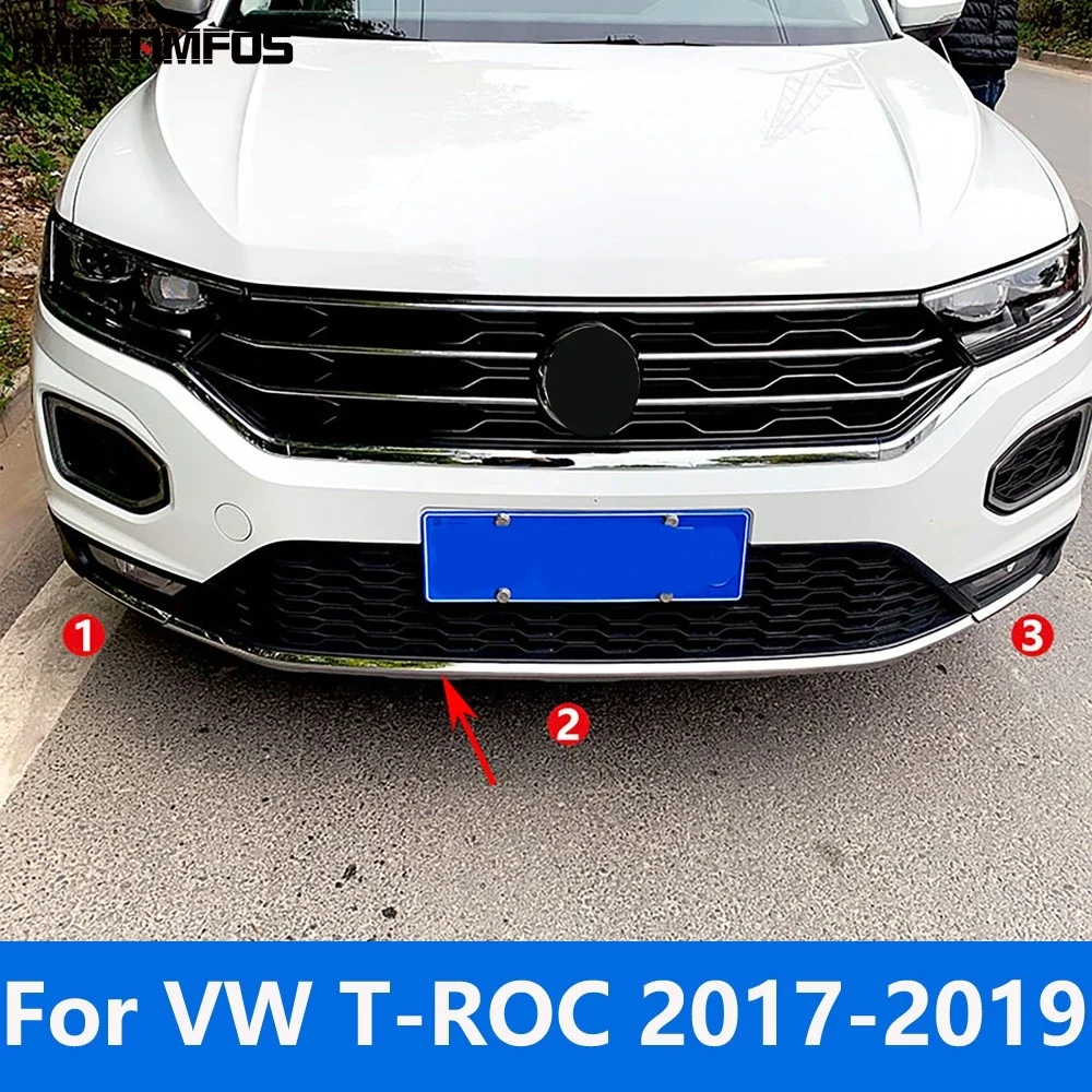 

Автомобильные аксессуары для Volkswagen VW T-ROC TROC 2017 2018 2019 Комплект переднего бампера для отделки кузова сплиттер диффузор защита для внешней части