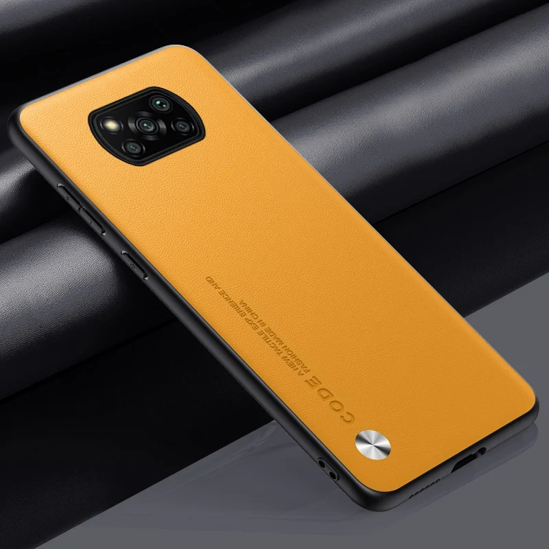Premium PU Leather Shockproof Phone Case - Luxury Protective Back Cover