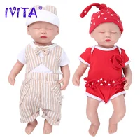 IVITA 100% Full Silicone Reborn Doll Wholesale Realistic Baby Toys Lifelike Newborn Baby DIY Painted Dolls Kit for Children Gift 4