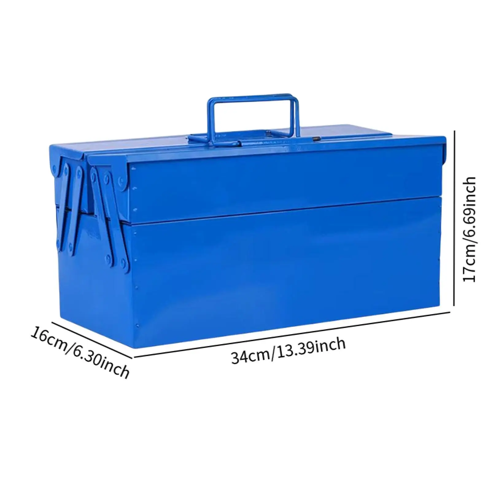 Metal Tool Box with Double Handle Container for Easy Classification Multipurpose Professional Suitcase Household Tool Organizer Metal Tool Box with Double Handle Container for Easy Classification Multipurpose Professional Suitcase Household Tool Organizer