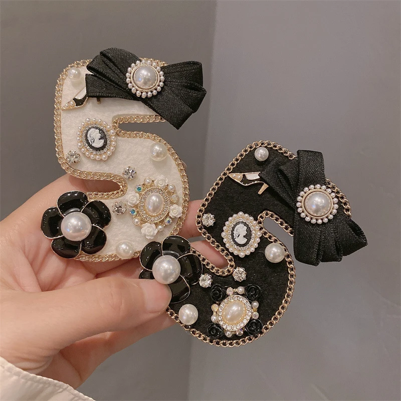 Spille in lana di camelia con perle e nappe, spilla classiche per matrimoni, feste, balli, banchetti da donna, accessori eleganti per vestiti
