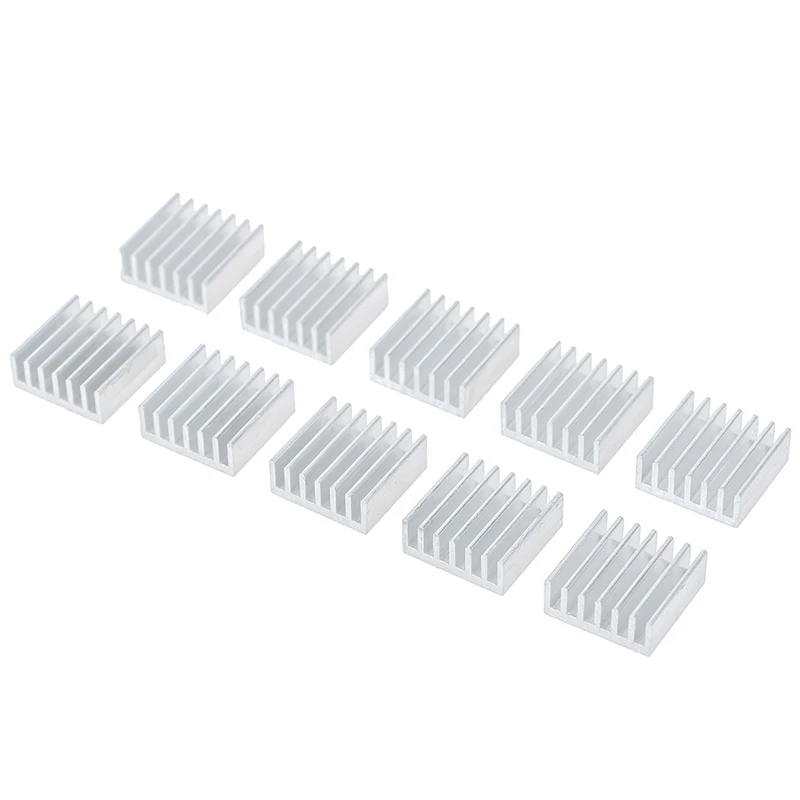 10개/세트 알루미늄 방열판 전자 칩 라디에이터 쿨러 - 14x14x6mm