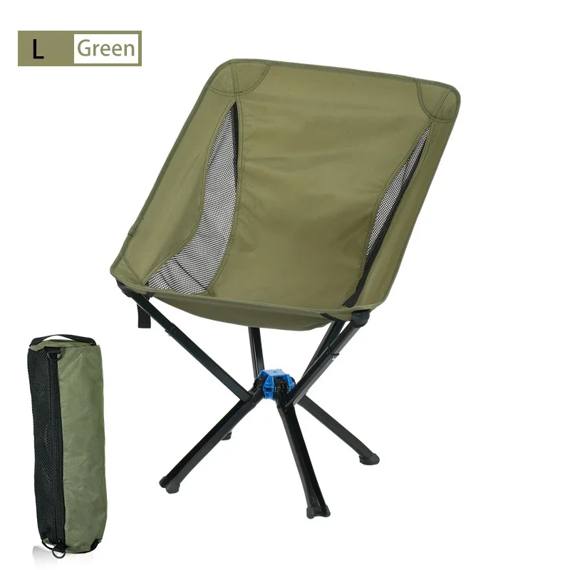 Petite chaise pliante camping rapide - Siège lune portable randonnée pique-nique pêche léger
