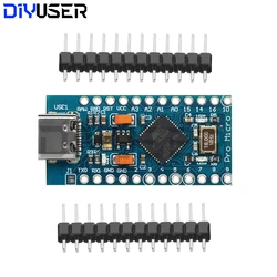 Enhanced USB Microcontroller Development Board, 5V, 16MHz (TYPE - C USB 3 - 6V)