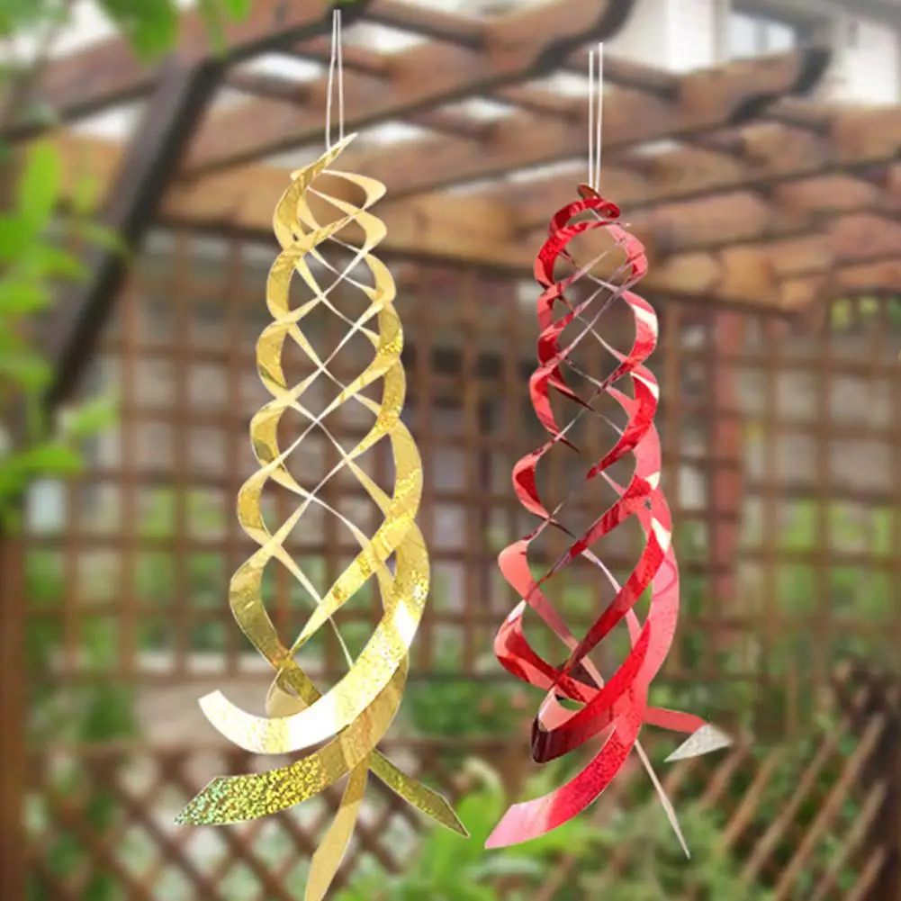 Bird Repellent Reflective Film Suspended Rotate Wind Rotating Wind Rotor Degrees Hanging 360 Anti-bird Repelling Bi E7z6