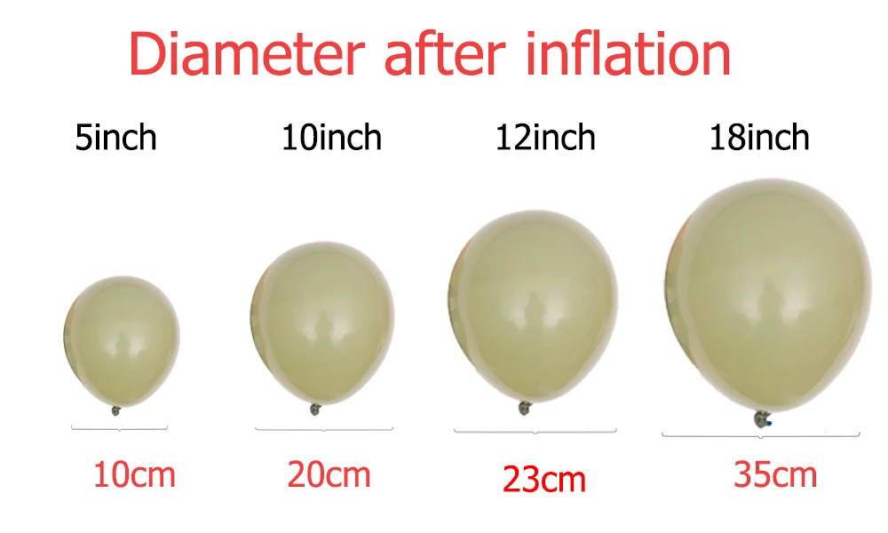 10/20/30 Stück 10 Zoll dunkle Khaki-Geburtstagsballons Retro Kaffeebraun Senfgelb Sand Weiß Globos für Hochzeit Babyparty Deko – Detail 5