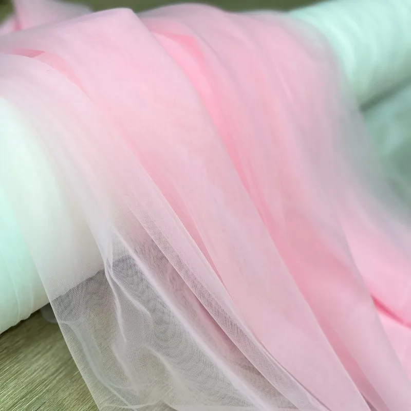 Soft Pink Blush Tulle Fabric