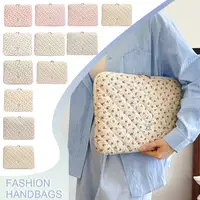 Flower Pattern Laptop Sleeve Case Bags Portable Computer Cover Bag Tablet Pouch for Macbook Air Pro 11 13 14 15 Inch Cover - Image 2