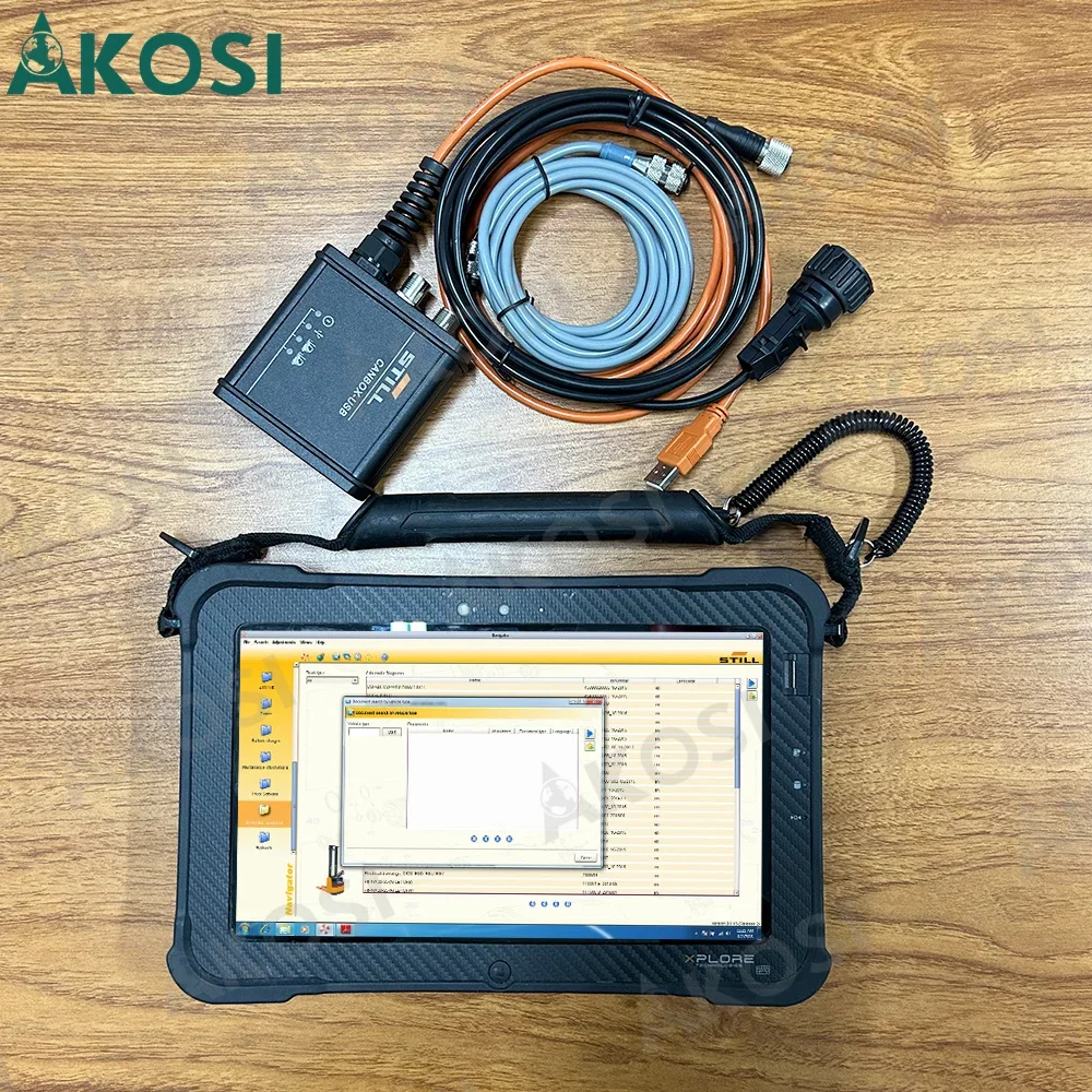 

V8.20 For Still Incado Box Diagnostic Kit for Still USB Interface forklift canbox FOR STILL Forklift Scanner Tools+Xplore tablet