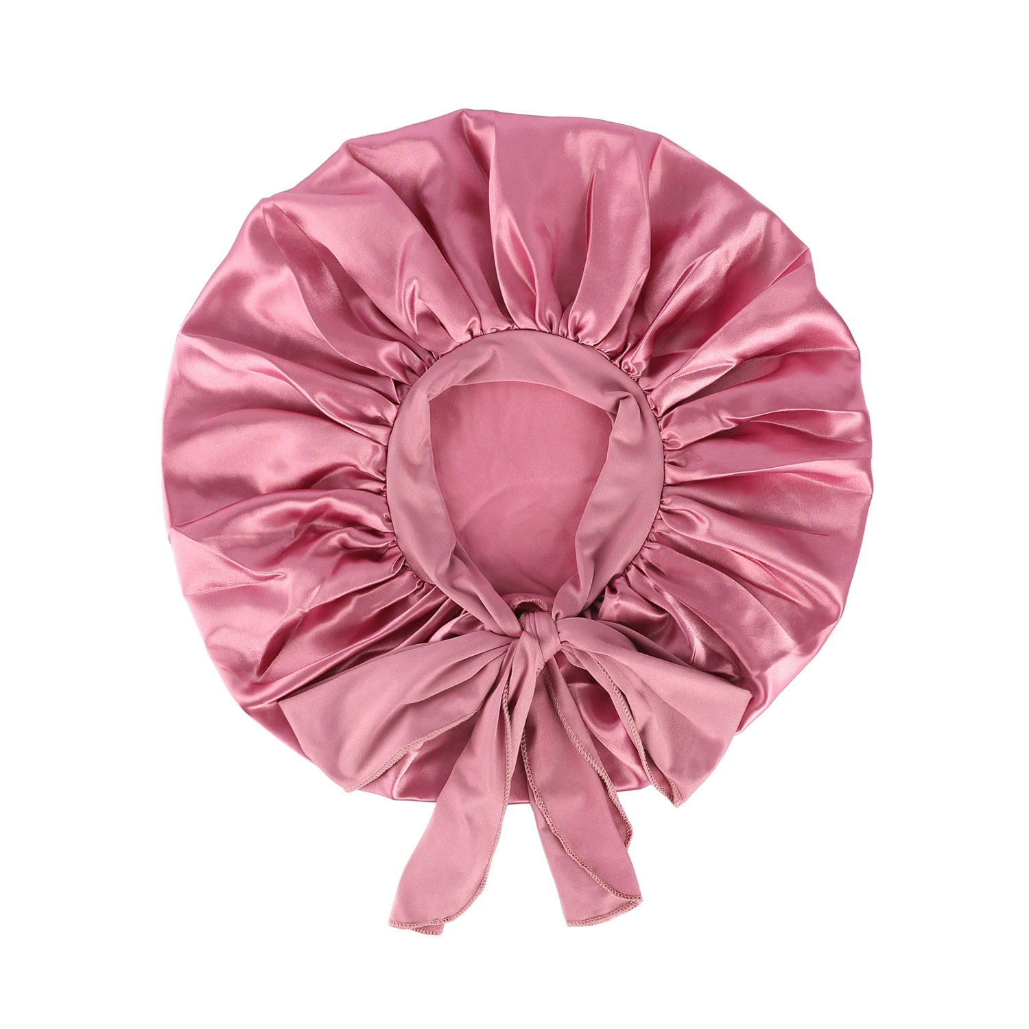 Jumbo Satin Bonnet Hair Bonnet For Sleeping, Reusable Adjusting Hair Care Wrap Cap Sleep Caps For Women 5