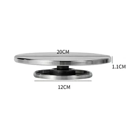 Premium Aluminum Double-Sided Turntable for Pottery and Sculpting (20cm)