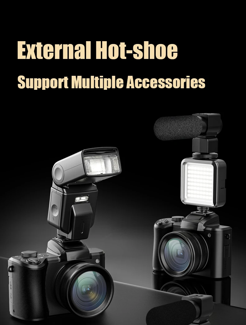 SONIDA 5K DSLR Optical Zoom HD Video Camera 3.2-inch IPS HD Touchscreen Display Digital Camera