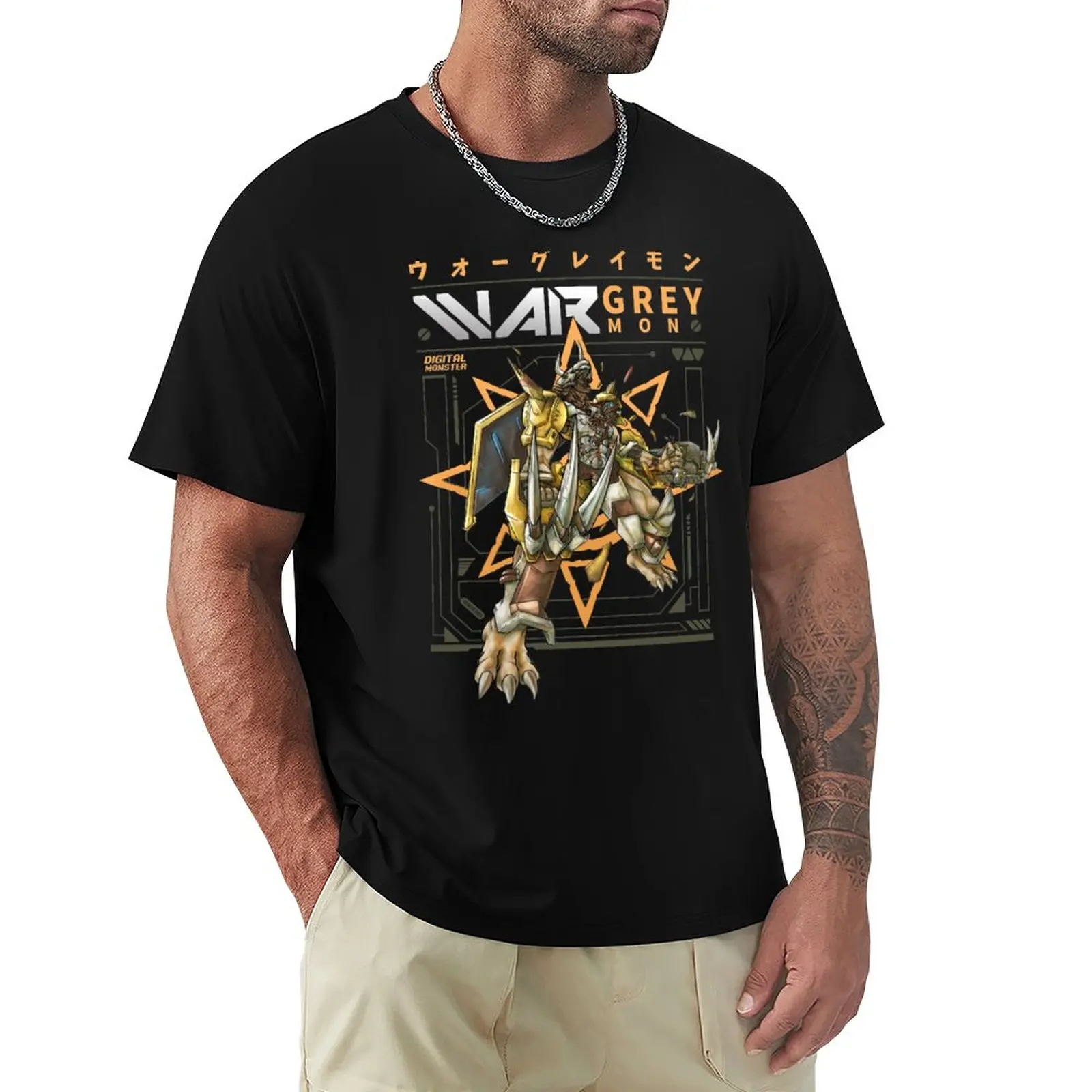 T-Shirt Wargreymon T-Shirt Nera T-Shirt Uomo T-Shirt Personalizzata T-Shirt Da Uomo