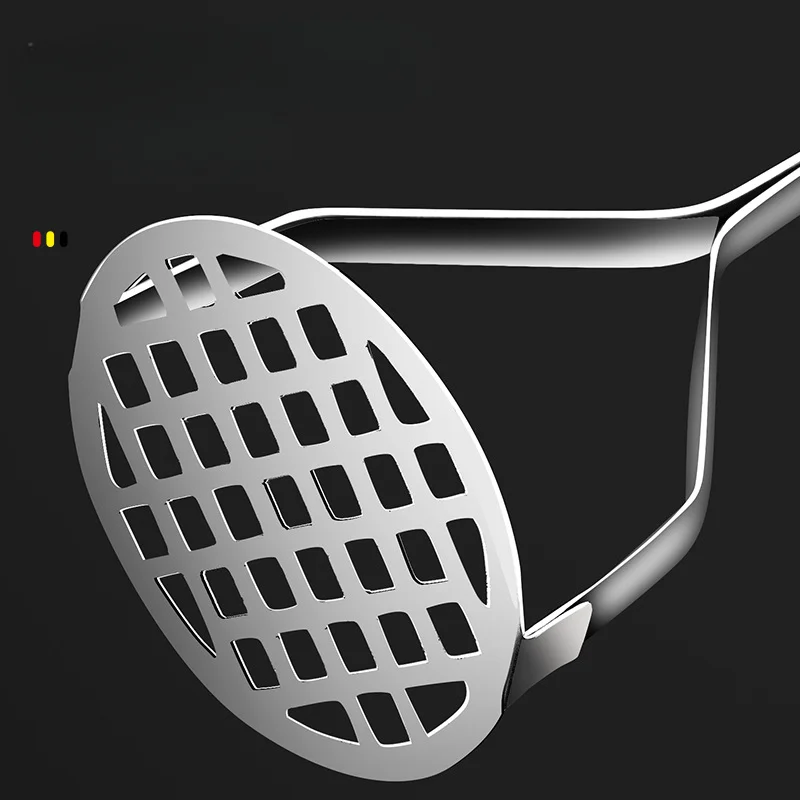 Potato Masher Stainless Steel Potato Pusher Pressed Potato Masher Ricer Puree Fruit Juice Maker Smooth Mashed Potatoes Crusher Kitchen Gadget