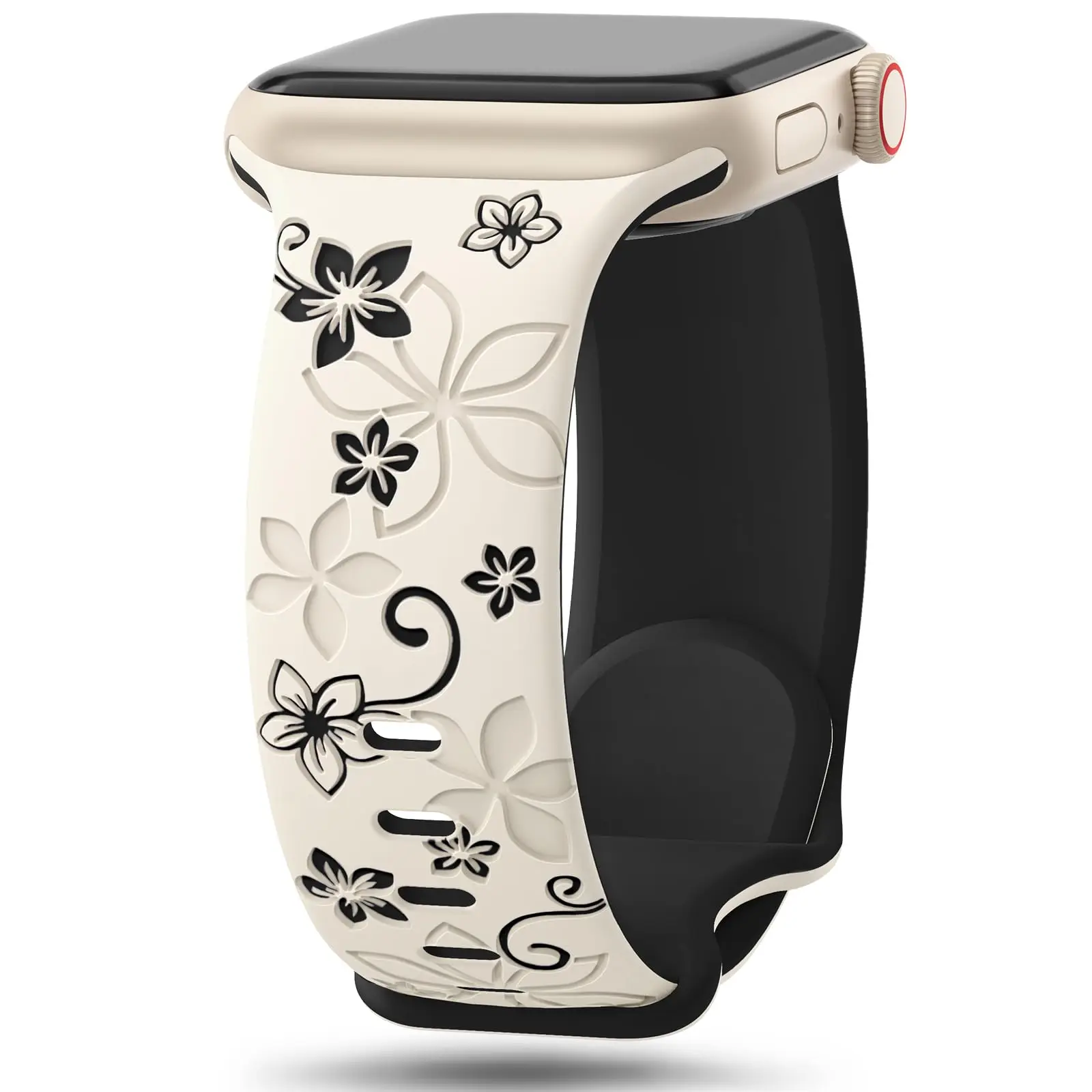 ตัวเลือกสินค้า สายนาฬิกาลายดอกไม้ สวยหรู สำหรับ Apple Watch ทุกขนาด