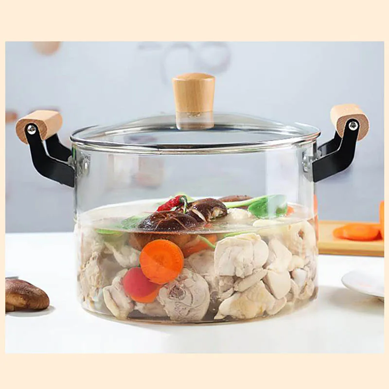 5L Glass Cooktops Safe Transparent Pyrex Borosilicate Glass Stove Cooking  Pot - China Glass Cooking Pot and Cooking Pot price