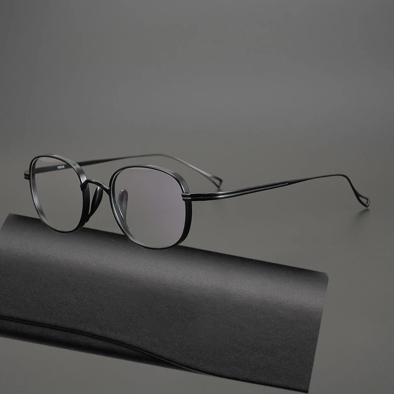 

Japanese Pure Titanium Square Optical Glasses Frame Men Vintage Prescription Eyeglasses Women Classic Luxury Brand Full Eyewear