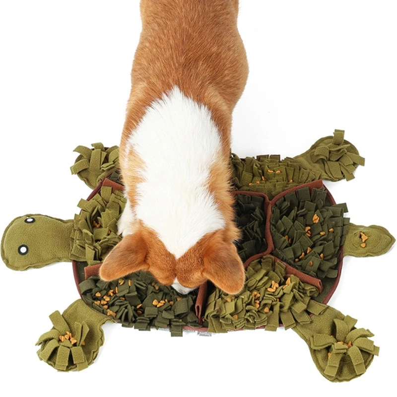 애완 동물 강아지 Snuffle 플러시 분배 박제 담요 진정 장난감 비만 방지