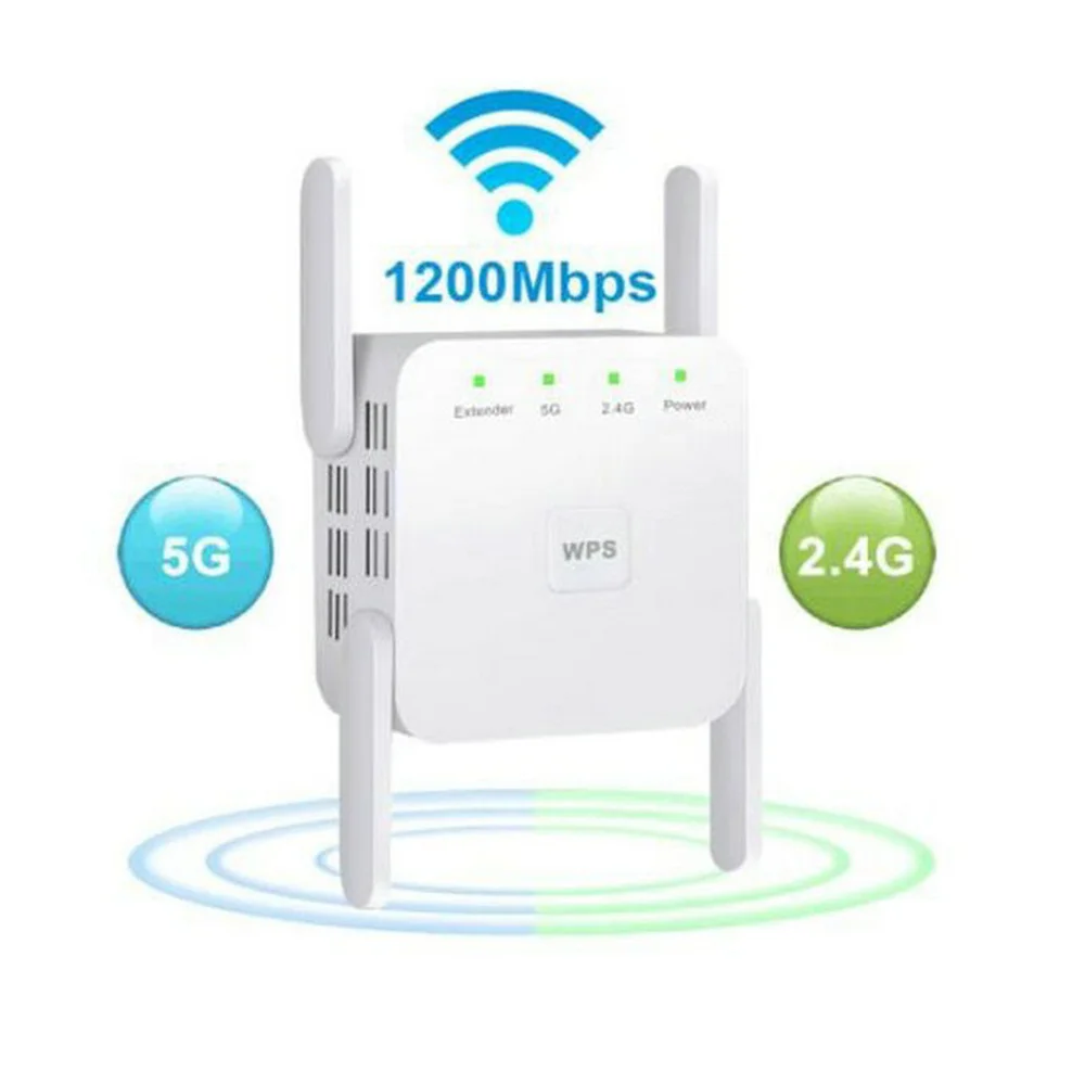 High-Speed Dual-Band Wireless WiFi Signal Booster and Range Extender