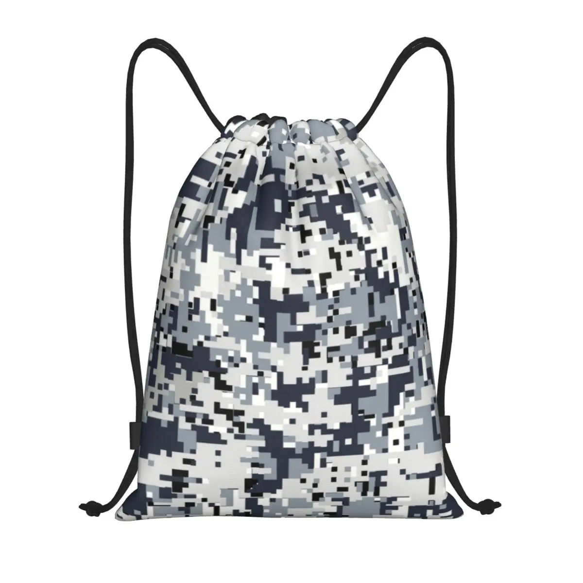 Urban Style Digital Camo Drawstring Backpack Bags Lightweight Army ...