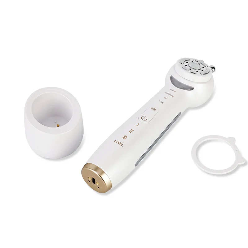 

Skincare LED red and blue light beauty sound wave vibration facial massage cleaning
