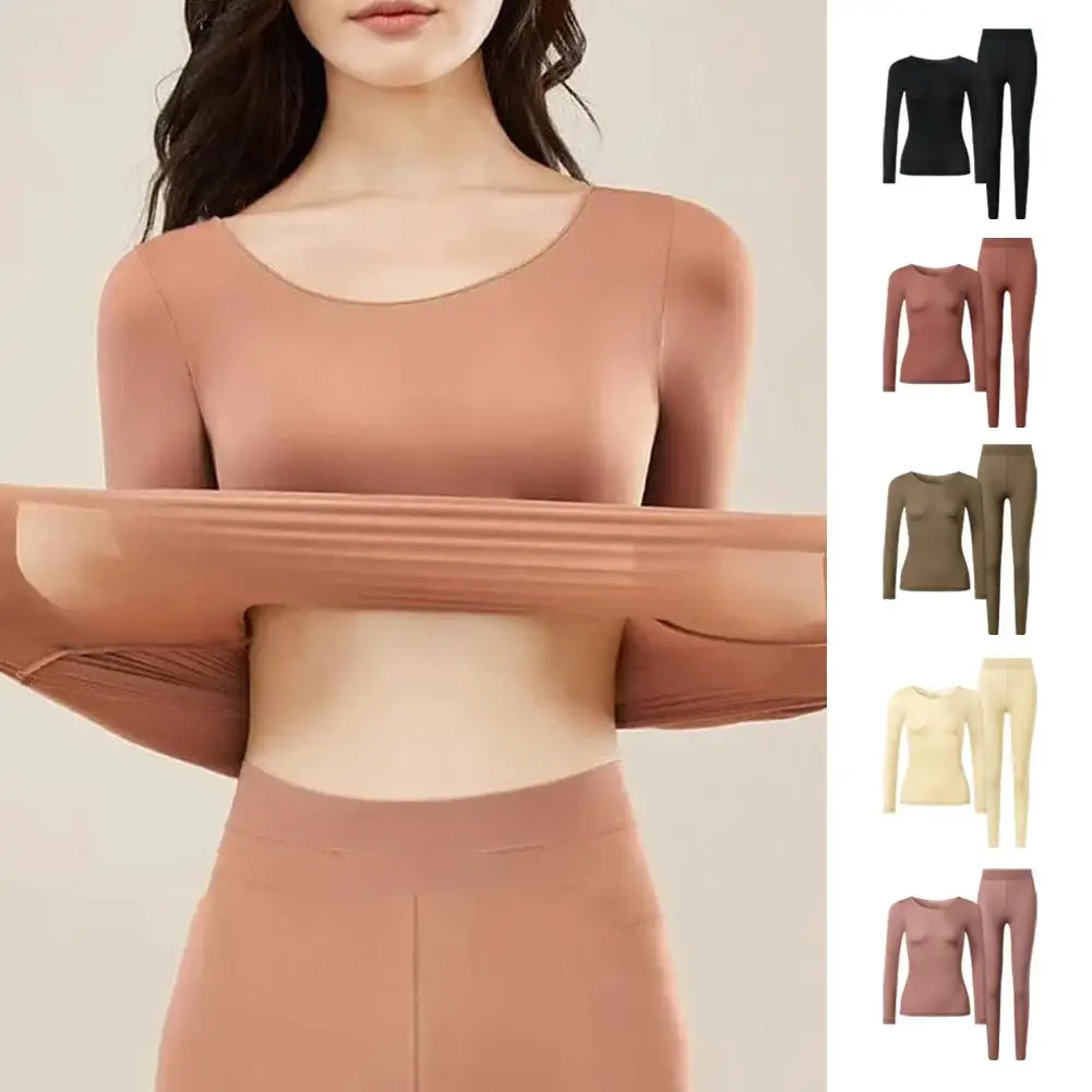 겨울 보온 속옷, 따뜻한 베이스레이어 의류, 편안한 란제리 바지, 정사이즈 긴팔..