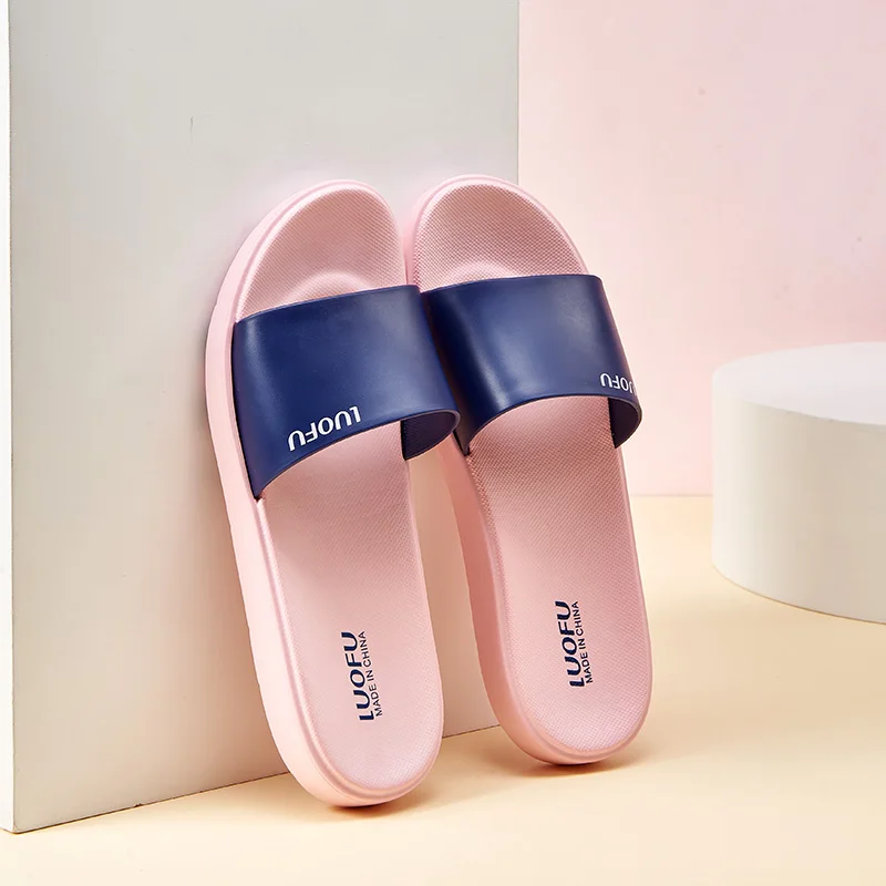 LUOFU Women's Slippers, Non-slip Bathroom Slippers, Household