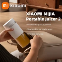 XIAOMI MIJIA Portable Juicer Mixer 2 Electric Mini Blender Fruit Vegetables Quick Crushed ice Juicing Kitchen Food Processor -CN