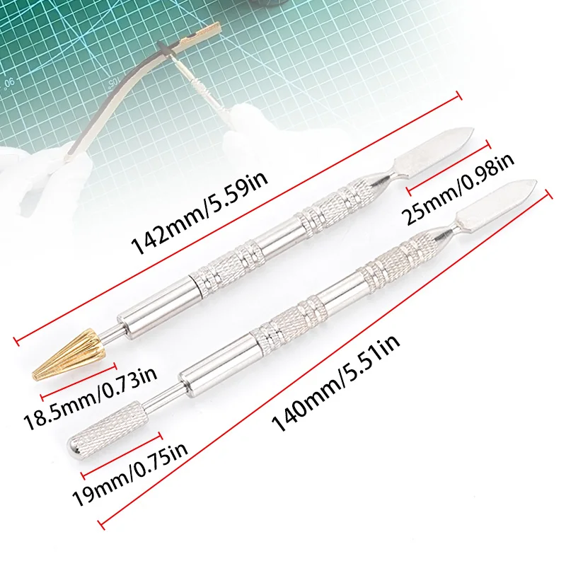25mm DIY Leather Dual Double Head Edge Oil Gluing Dye Painting Pen Applicator Stick Speedy Paint Roller Tool