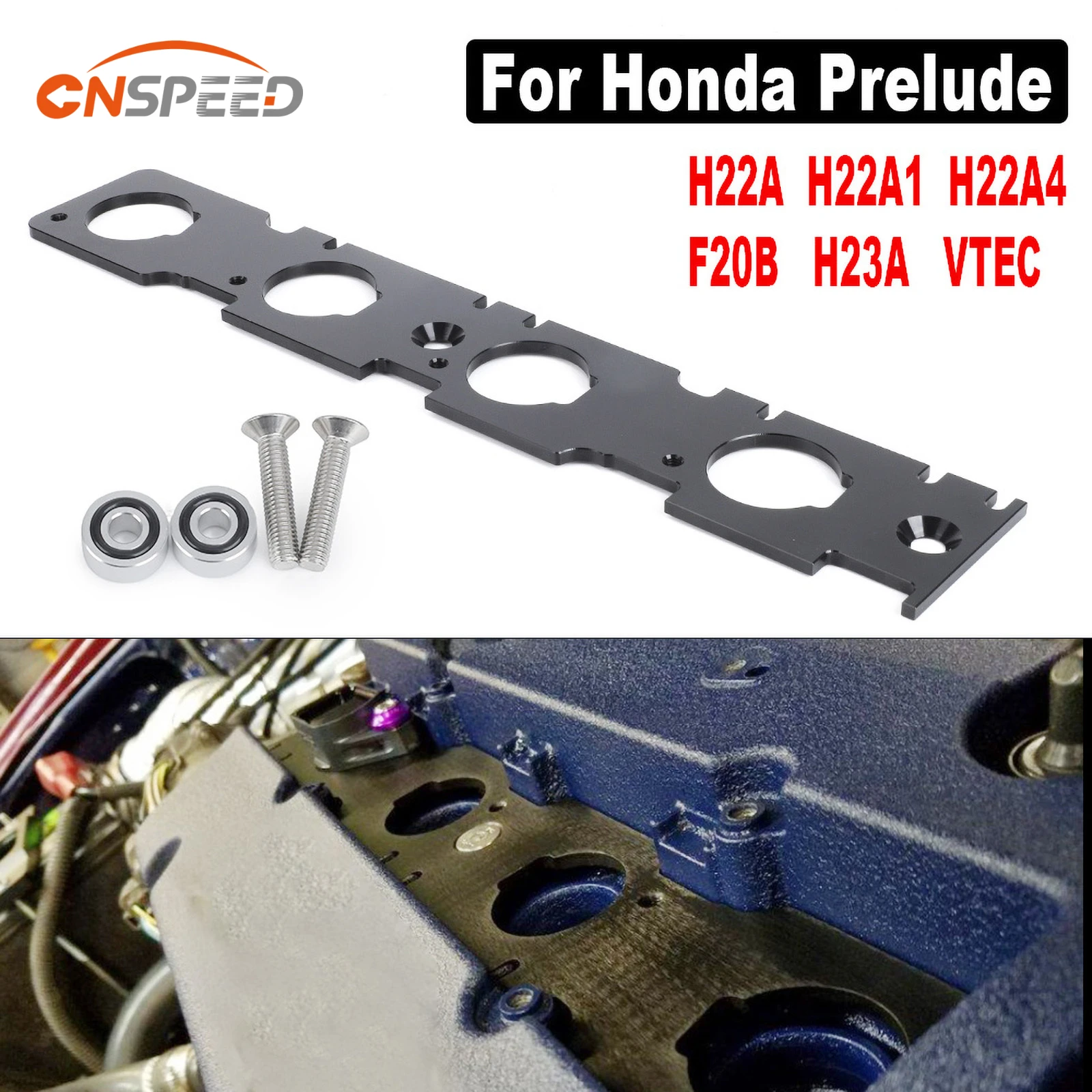 Coil Plate Kit Aluminum Coil on Plug Cop Conversion Kit For Honda Prelude H22 F20B H23A VTEC Ignition Brackets ignition coil pack connector