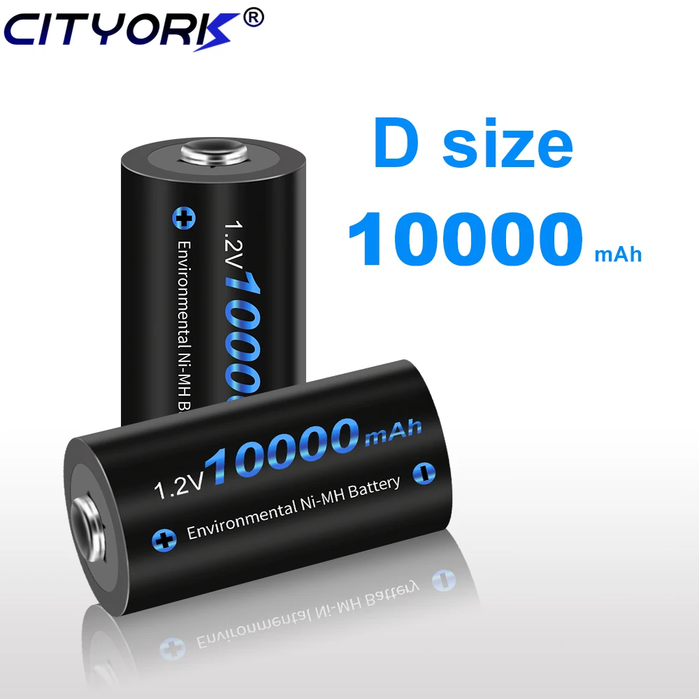 Cityork 1.2v Nimh D Size Rechargeable Battery D 10000mah Nimh High