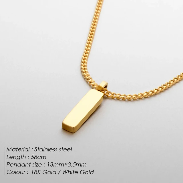 ELANDIS Men's Minimalist Pendant Necklace Collarbone Chain Trendy New Personalized Jewelry Hundred Minimalist Accessories Wholes 2