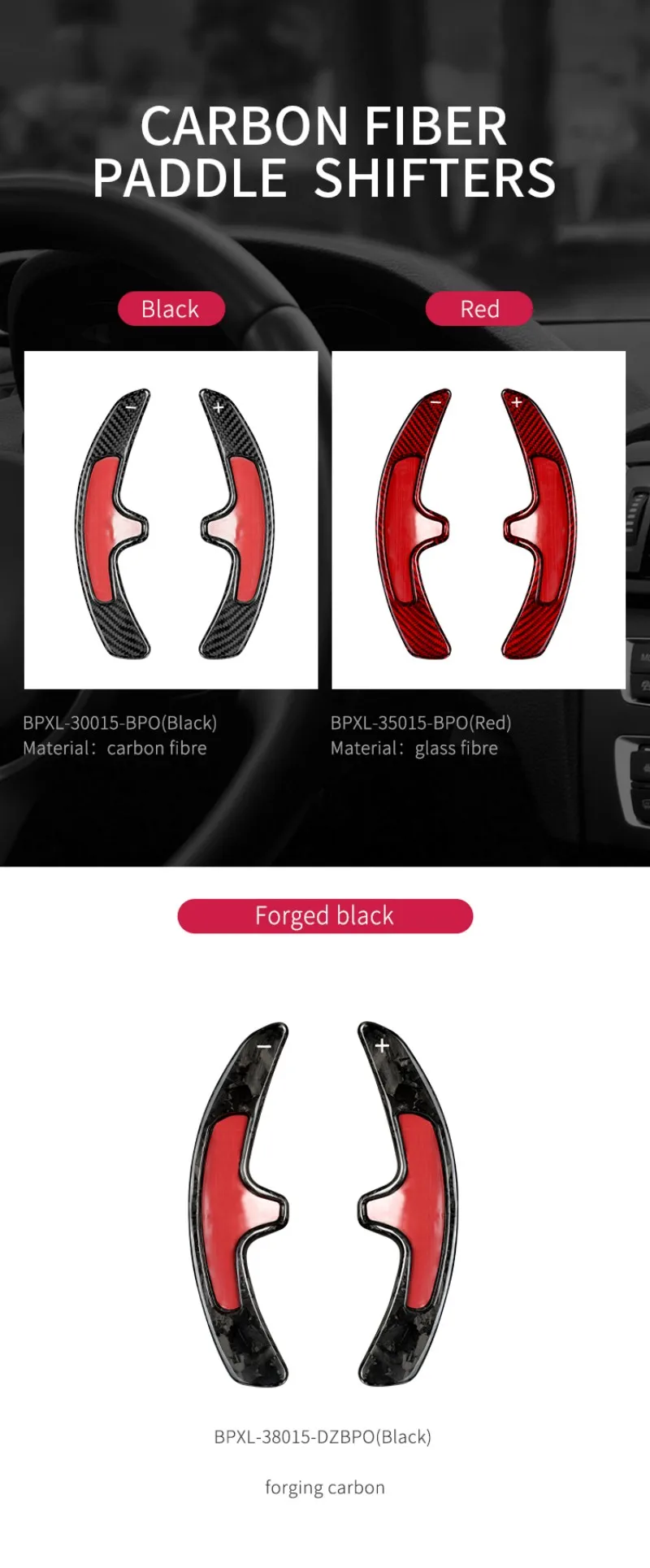 T-carbon Steering Wheel Shift Paddle Shifter For Porsche 991 Cayman 981 2013-2016 Carrera 2012-2016 Boxster 14-15 Carbon Fiber