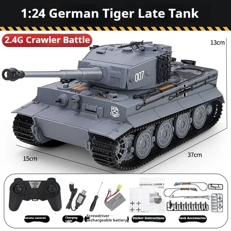 cool stuff battle tank toy:1/24 robot chassis rc tank track,remote control car,tiger tank model sticker,radio control kids toys 6