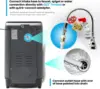 Fully Automatic Portable Washing Machine 1.8 cu. ft. 16lb Capacity 10 Smart Cleaning Programs Water Inlet and Drain Pump 6