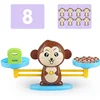 Cute monkey Children Digital Balance Scale Toys Early Montessori Educational Arithmetic counting math learning Board Games Kids 5