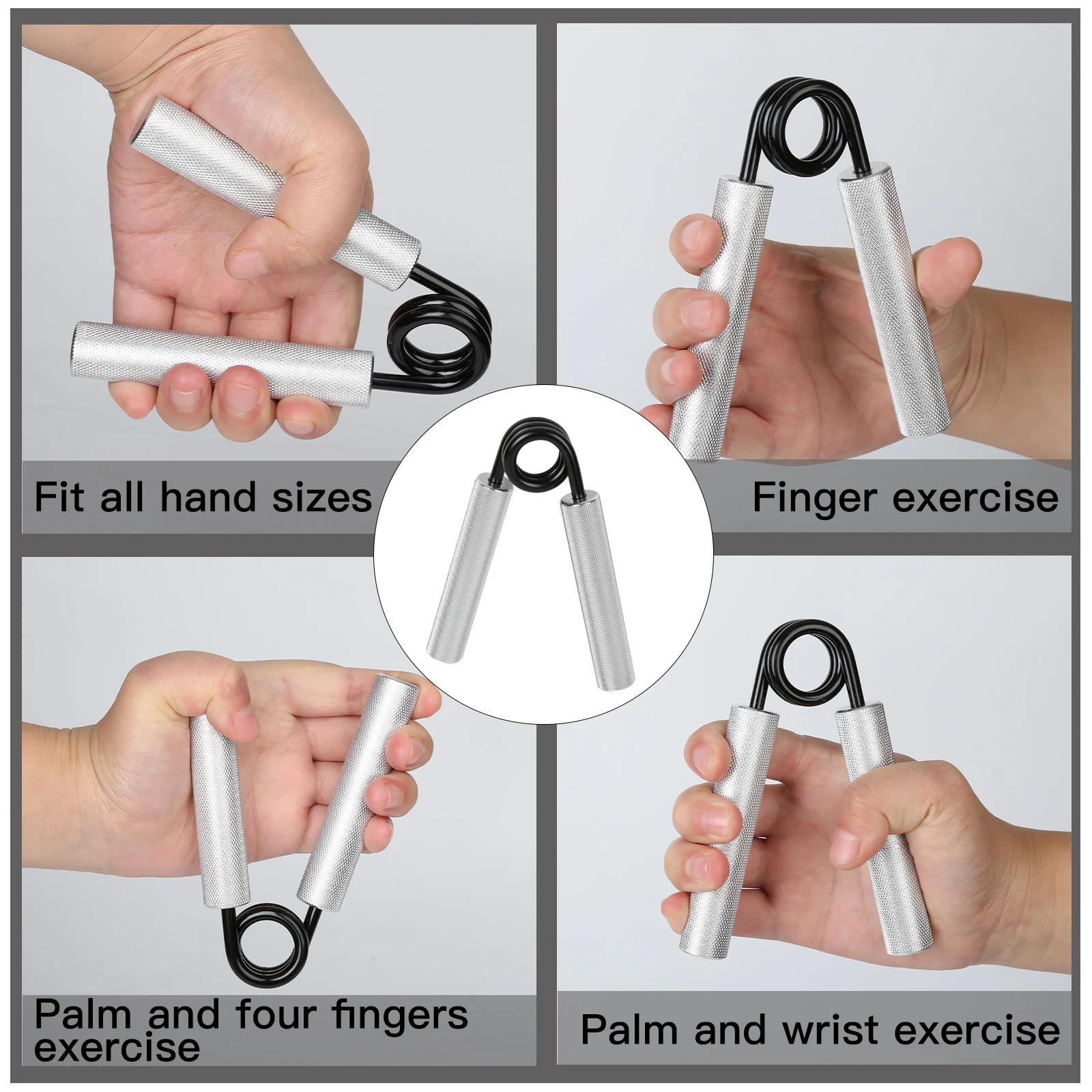 Hand Strengthener Finger Trainer Finger Strength Trainer Hand Grip Trainers Hand Grip Exerciser Hand Exerciser Hand Trainer Hand Grip Fitness Workout Foam Wrist Grippers for Rehabilitation