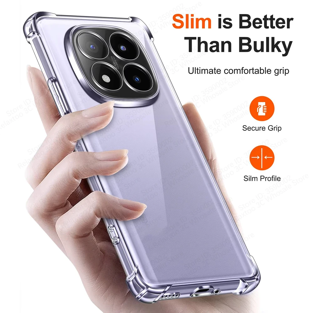 Ultra-Thin Clear Shockproof Silicone Case - Soft Protective Shell
