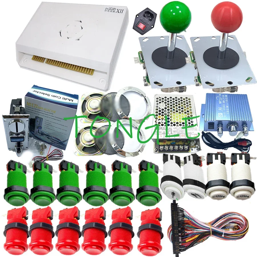 

Arcade cabinet kit Pandora saga 3188 in 1 + 18 American buttons + American joystick + Power switch + jamma cable + coin machine