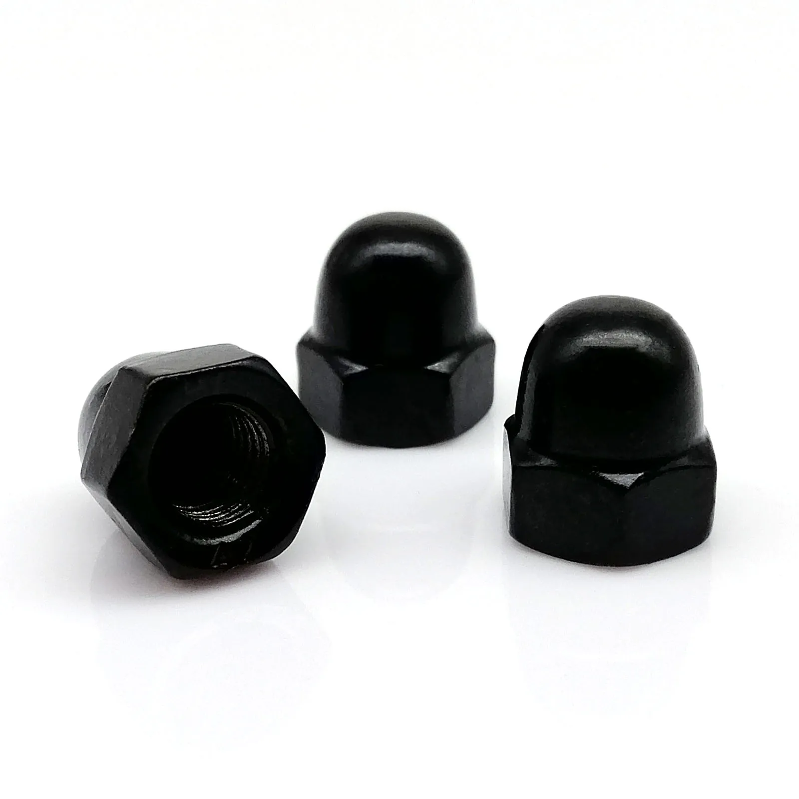 DIN1587 M3 M4 M5 M6 M8 M10 M12 Black 304 A2-70 Stainless Steel Hexagon Acorn Cap Nut Decorative Cover Semi Dome Nut