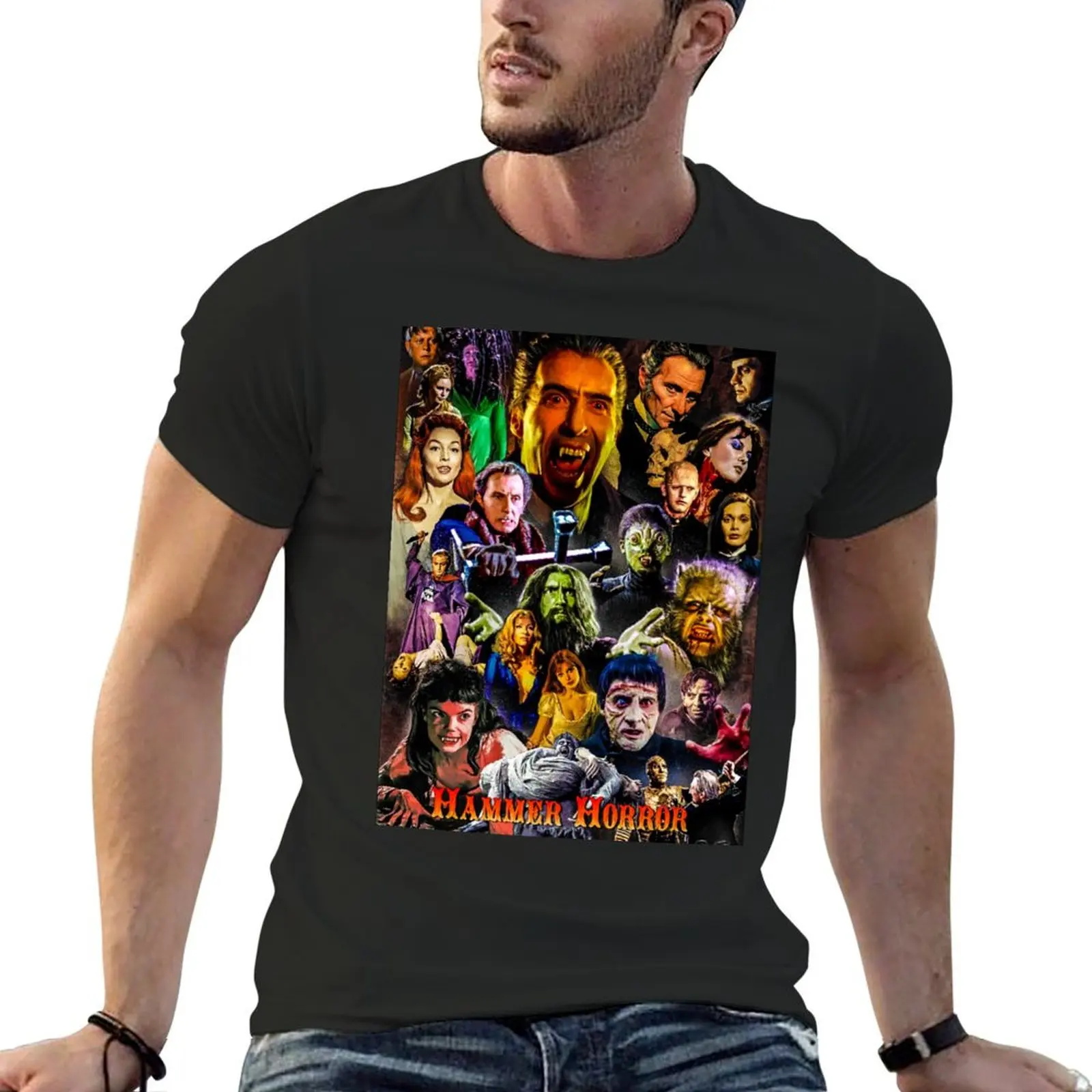 

Hammer Horror Tribute Clothing T-Shirt heavyweights anime stuff blue archive animal prinfor boys mens t shirt