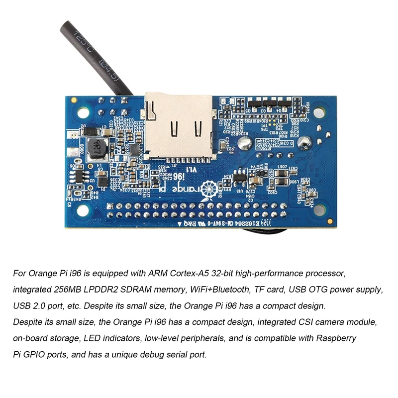 Orangepi I96   Cortex-A5 32Bit CPU WIFI +  α׷ MCU ī޶ +   US ÷