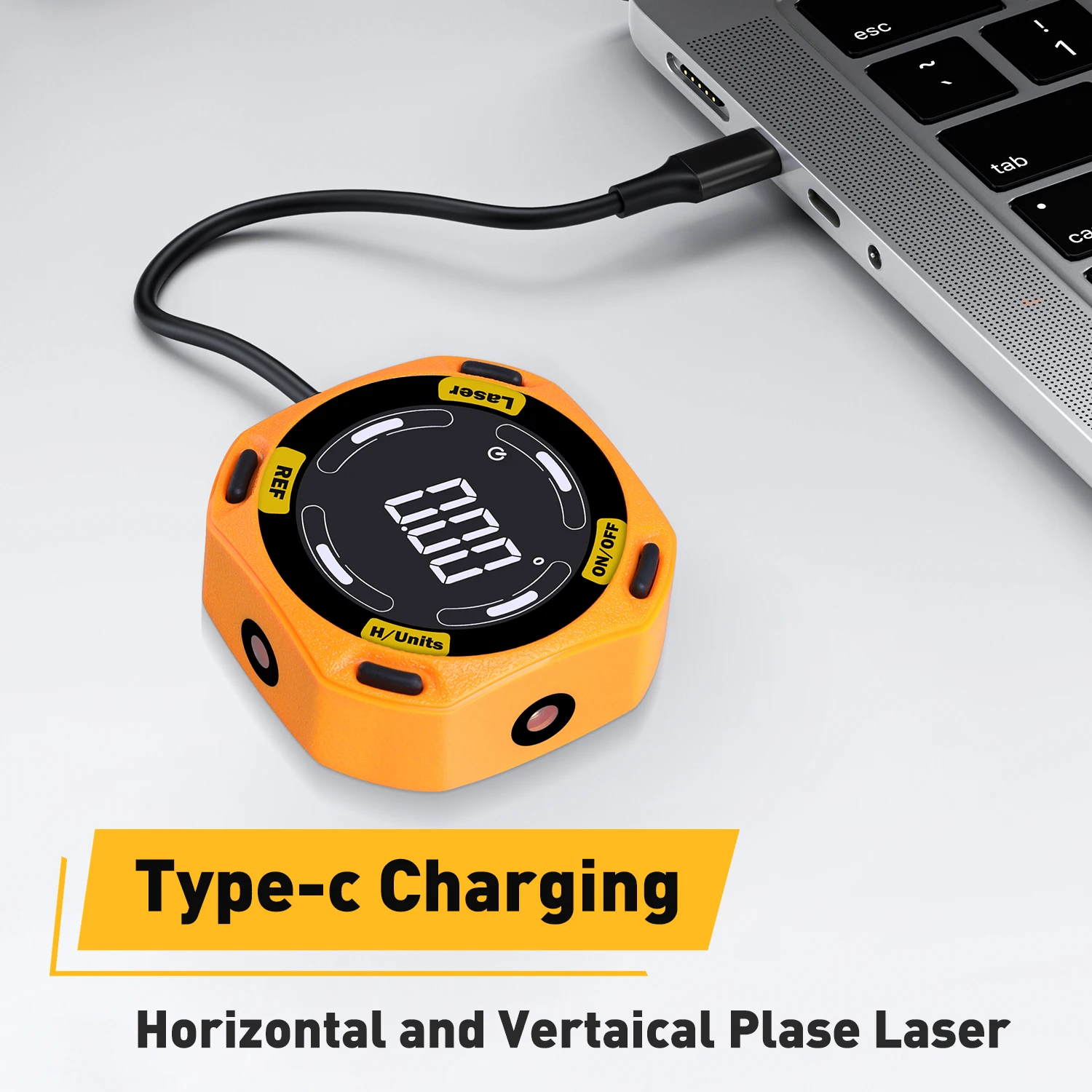 RZ Laser Angle Finder Digital Inclinometer 3-in-1 Line Protractor 4X90 Degree Angle Gauge Level With Laser Horizontal Vertical 4
