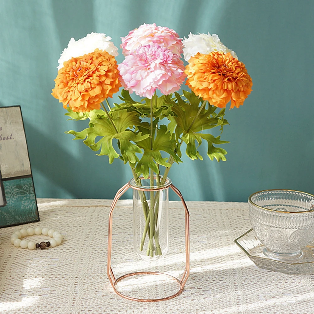

Artificial Marigold Bunch Artificial Daisies Fall Cloth DIY Decoration for Halloween Party Birthday Party with Stems