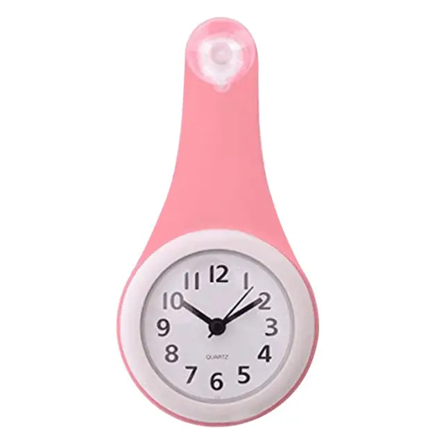 욕실과 주방에 완벽한 방수 미니 빨판 벽시계