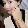 2024 New Korean Curved Metal Bracelet Exquisite Elegant Fashion Simple Bracelet Women's Jewelry 3