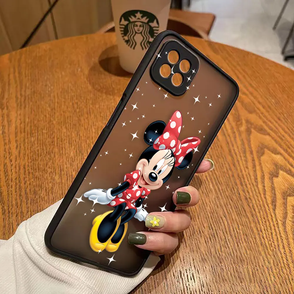thumbnail image 1 of Matte Case for OPPO A97 A96 A95 A94 A93 A92 A78 A74 A73 A72 A57 A55 A54 A53 A17 A16 4G 5G Case Mickey Minnie Mouse Anime Cartoon, 1 of 5