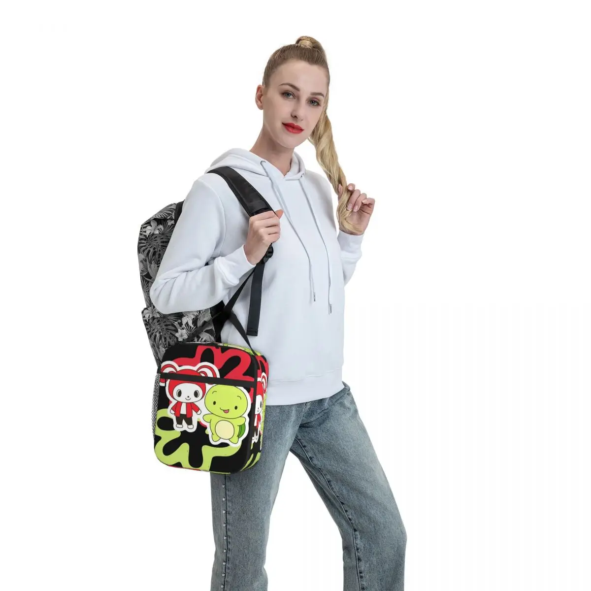 Jj Mikey Maizen Lunch Bags Insulated Lunch Tote Waterproof Thermal Bag Leakproof Picnic Bags for Woman Work Kids School